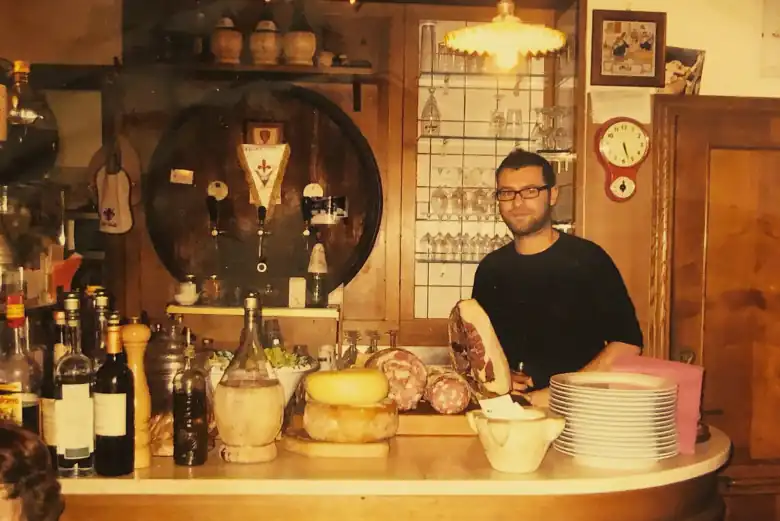 Tommaso al banco, nei primi anni.